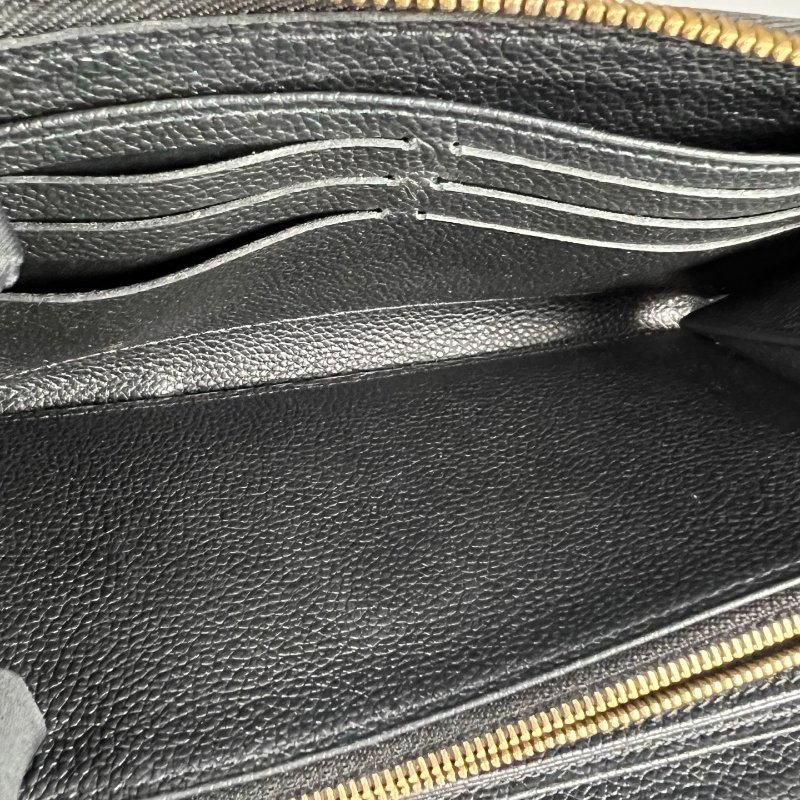 LV Ｍ61864 黑壓紋ㄇ拉長夾-6