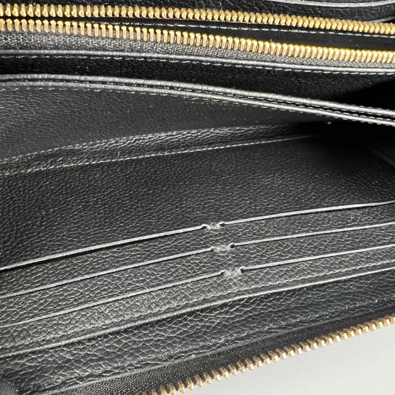 LV Ｍ61864 黑壓紋ㄇ拉長夾-8