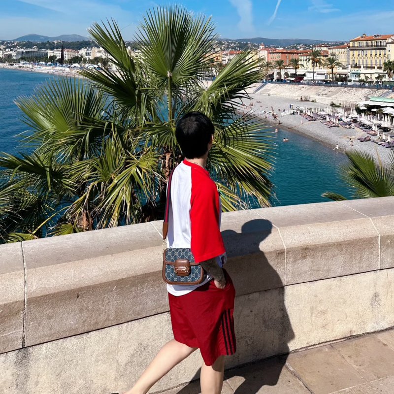 GUCCI Horsebit 1955馬銜釦馬鞍包 - mini牛仔-16