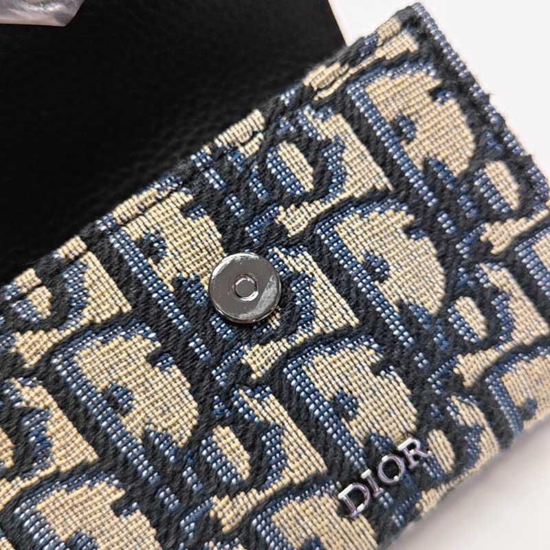 DIOR黑色牛皮老花提花單肩包斜挎包銀色五金可拆卸肩帶 9.8新-8