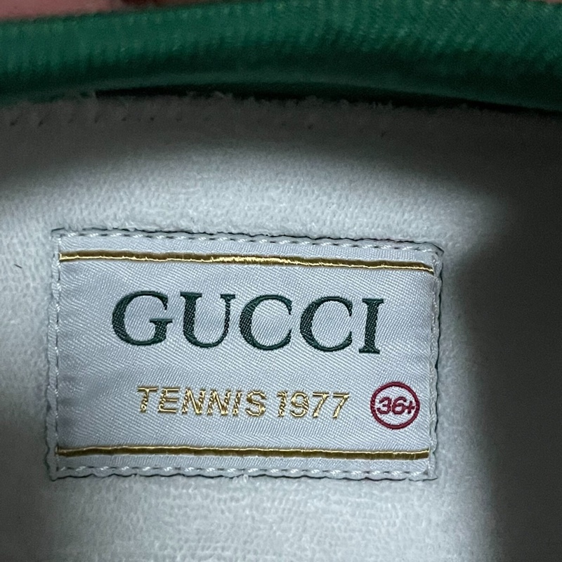 Gucci保真古馳 tennis1977 gg蘋果印花運動板鞋 36.5碼-5