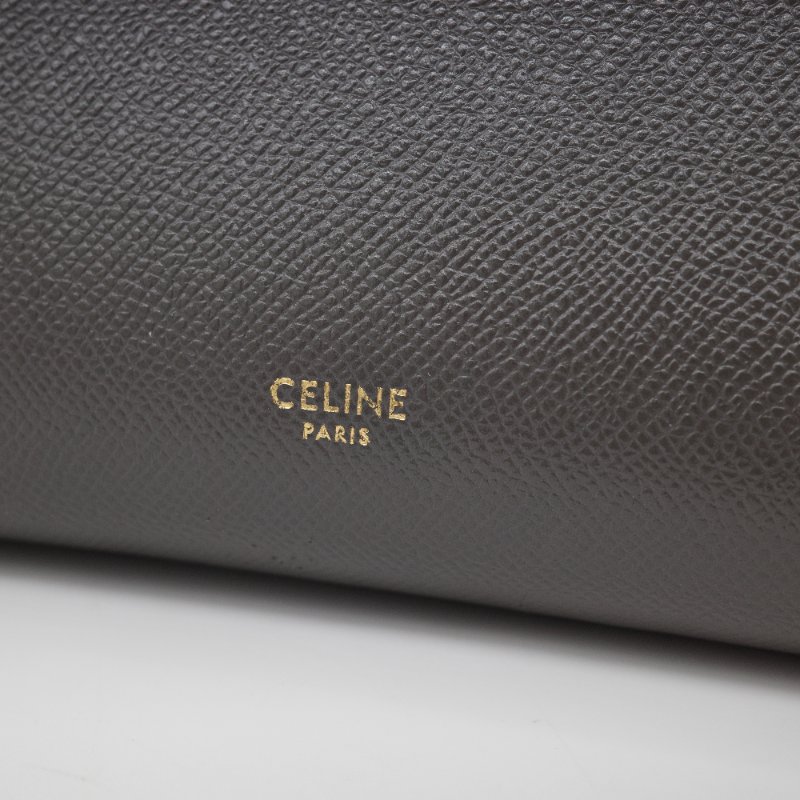 Celine 思琳 Micro Belt Bag 灰色粒面小牛皮 手提包 斜背包-10