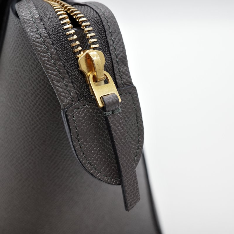 Celine 思琳 Micro Belt Bag 灰色粒面小牛皮 手提包 斜背包-11