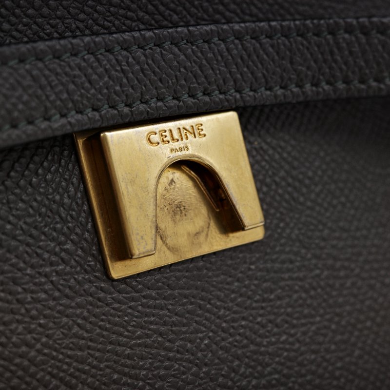Celine 思琳 Micro Belt Bag 灰色粒面小牛皮 手提包 斜背包-13