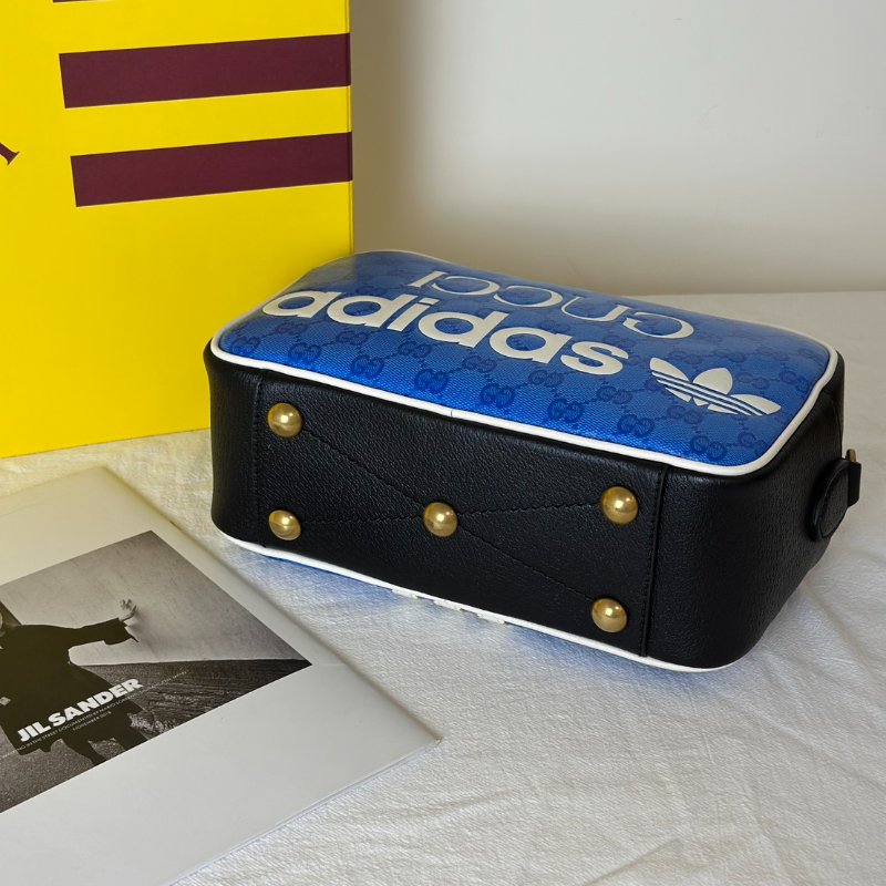 GUCCI x Adidas聯名款相機包 - 藍-4