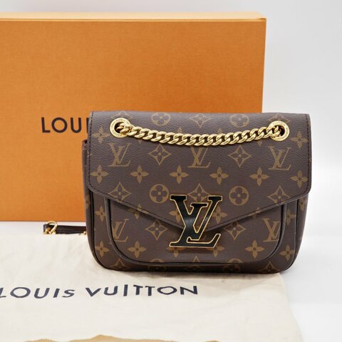 Louis Vuitton路易威登Passy 老花 帆布 手提包 肩背兩用包