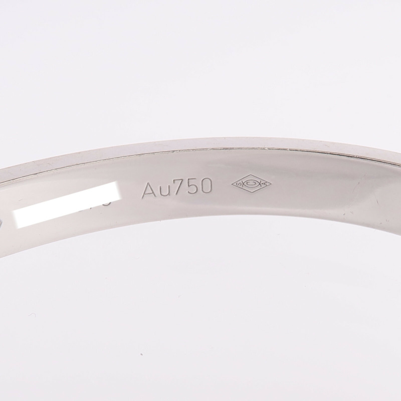 CARTIER 18K白金Love Bracelet鑽石手鐲Cartier#17-5