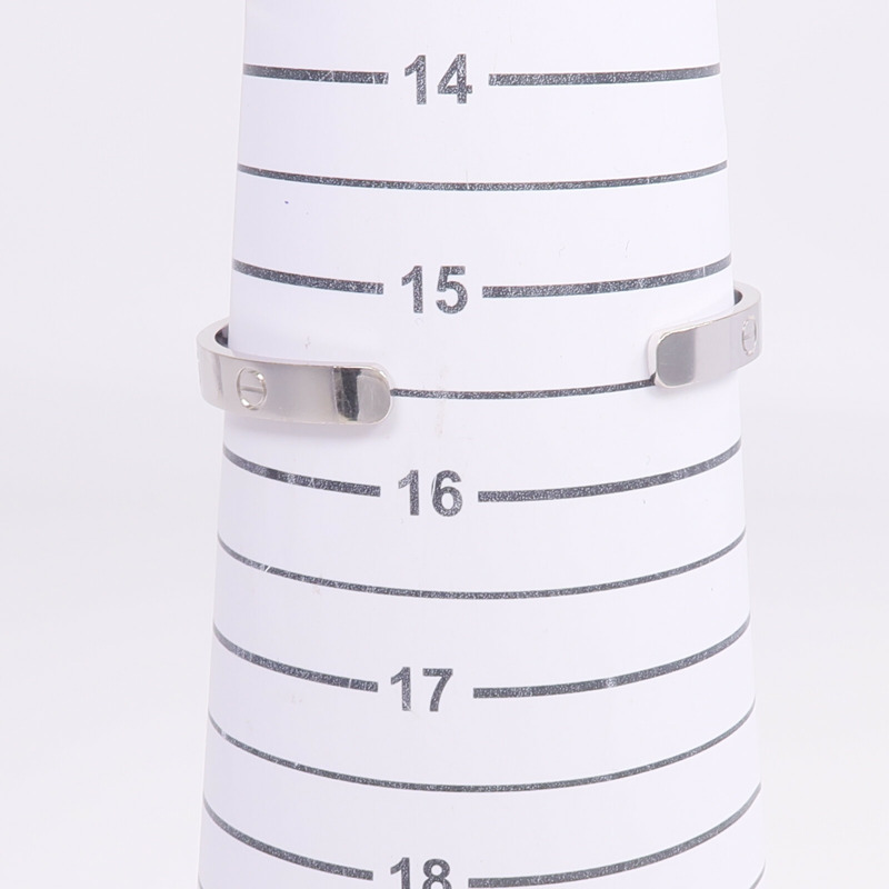 CARTIER 18K白金Love Bracelet鑽石手鐲Cartier#17-6