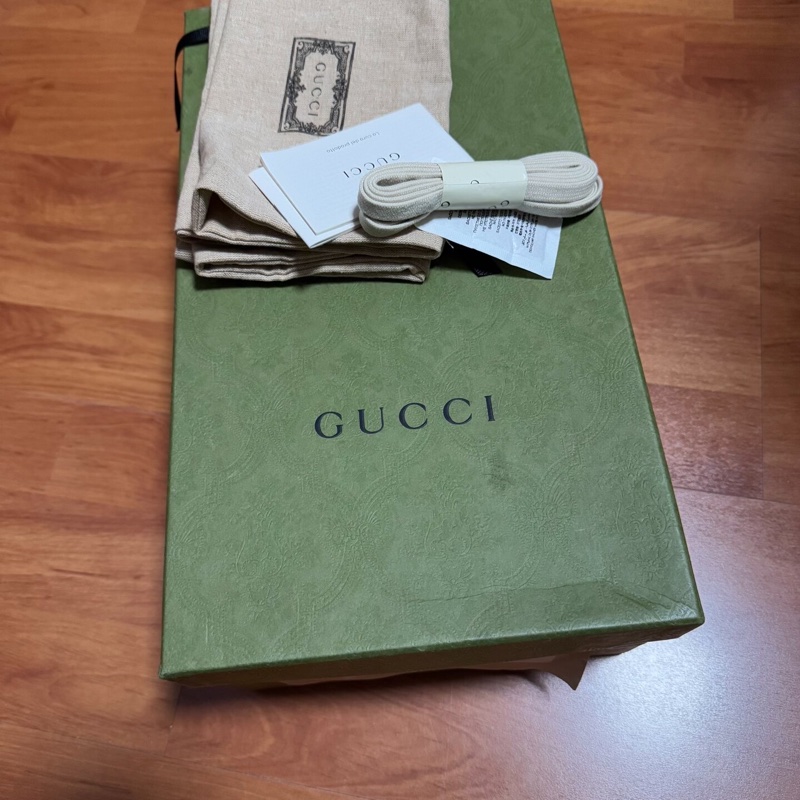 Gucci正品古馳厚底鞋 低幫滿印時尚板鞋 女款 棕白 37碼-7