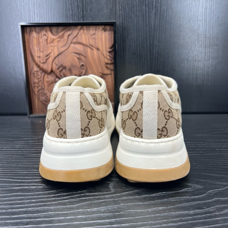 Gucci正品古馳 Interlocking 白棕 43碼-2