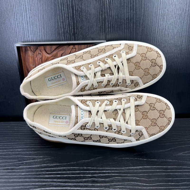 Gucci正品古馳 Interlocking 白棕 43碼-4