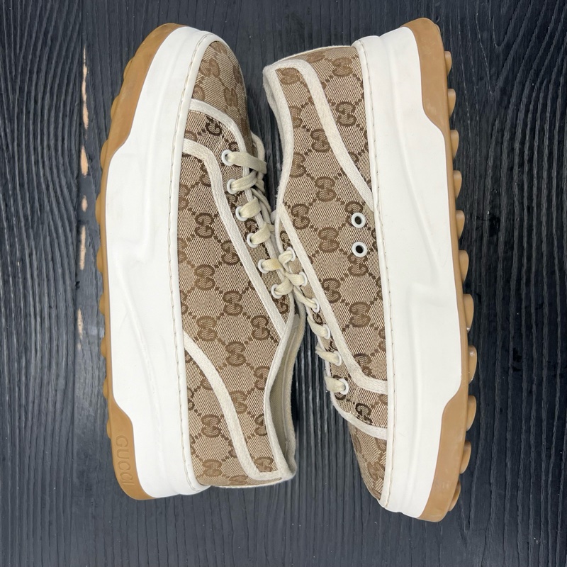 Gucci正品古馳 Interlocking 白棕 43碼-5