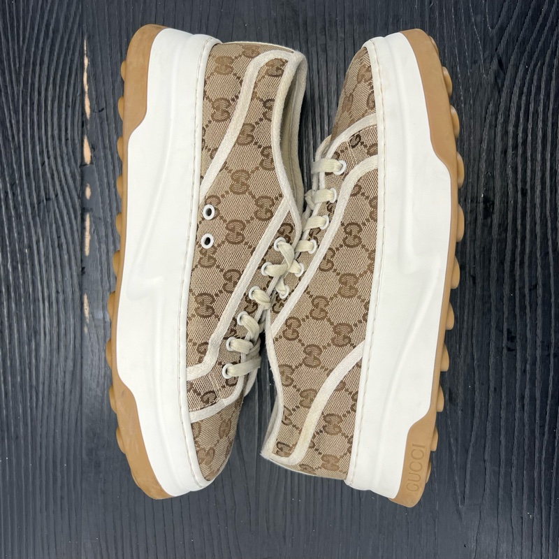 Gucci正品古馳 Interlocking 白棕 43碼-6