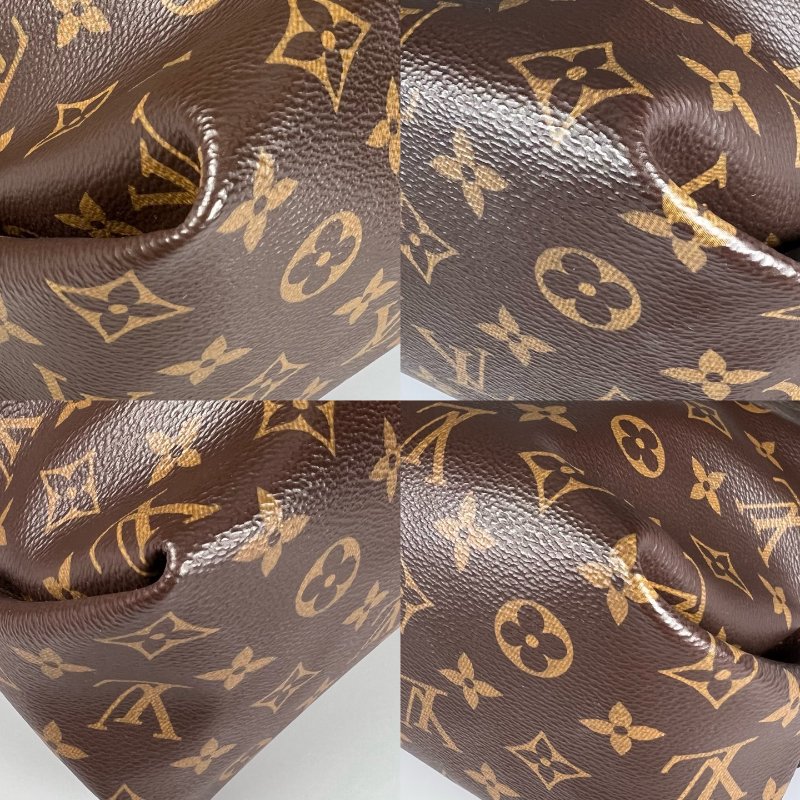 LV M44348 老花酒紅托特包-16
