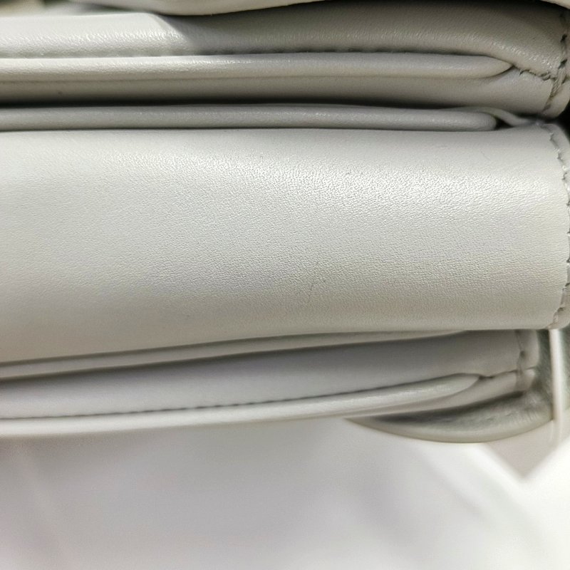 CELINE C 中號灰色牛皮單肩包斜挎包銀色五金-10