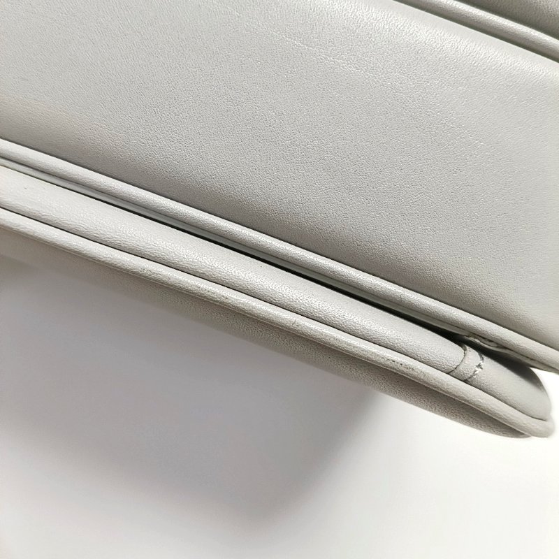 CELINE C 中號灰色牛皮單肩包斜挎包銀色五金-11