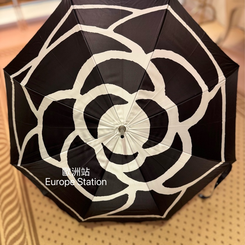 Chanel 黑色直身雨傘-0