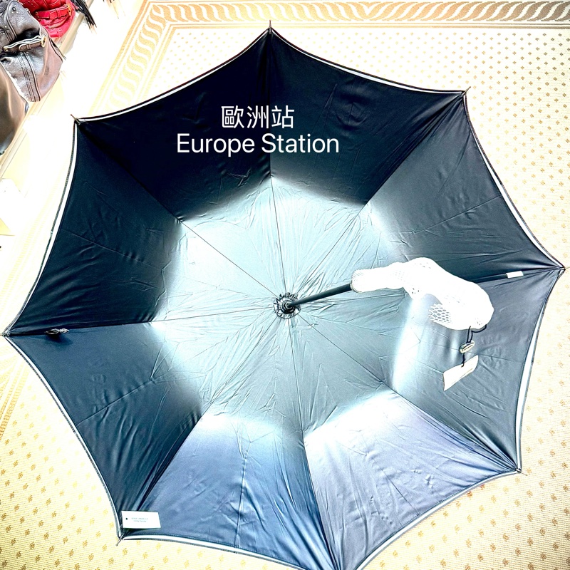 Chanel 黑色直身雨傘-1