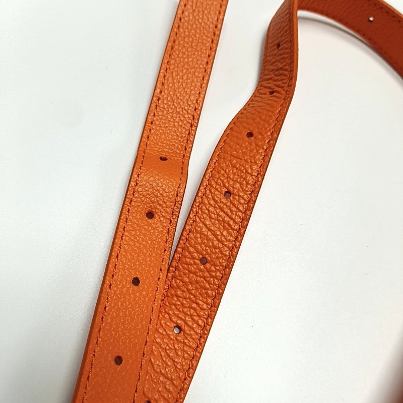 BALENCIAGA橙色牛皮壓紋單肩包斜挎包銀色五金可拆卸肩帶-11