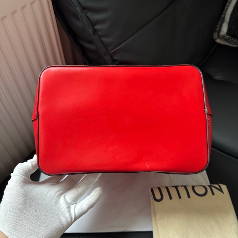 Lv 路易威登 紅色水波紋拼藍色內里 水桶包 18 年編碼+芯片共存 配件：有肩帶，塵袋-4