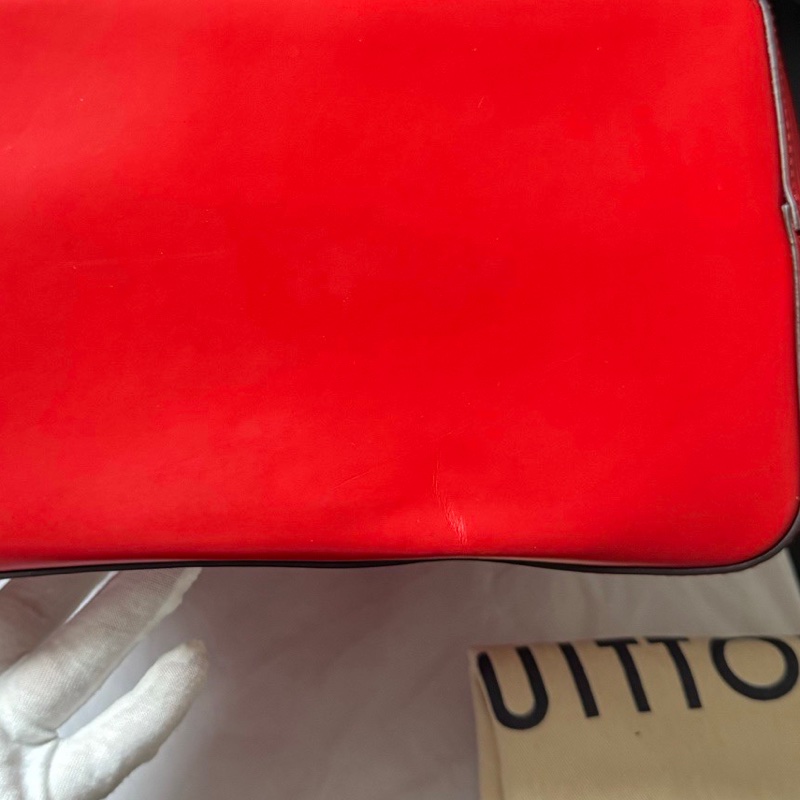 Lv 路易威登 紅色水波紋拼藍色內里 水桶包 18 年編碼+芯片共存 配件：有肩帶，塵袋-9