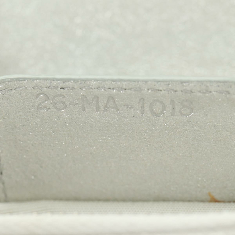 【日本直送】Christian Dior Canage 鏈條肩背包 麂皮 銀色 正品 165547V-10