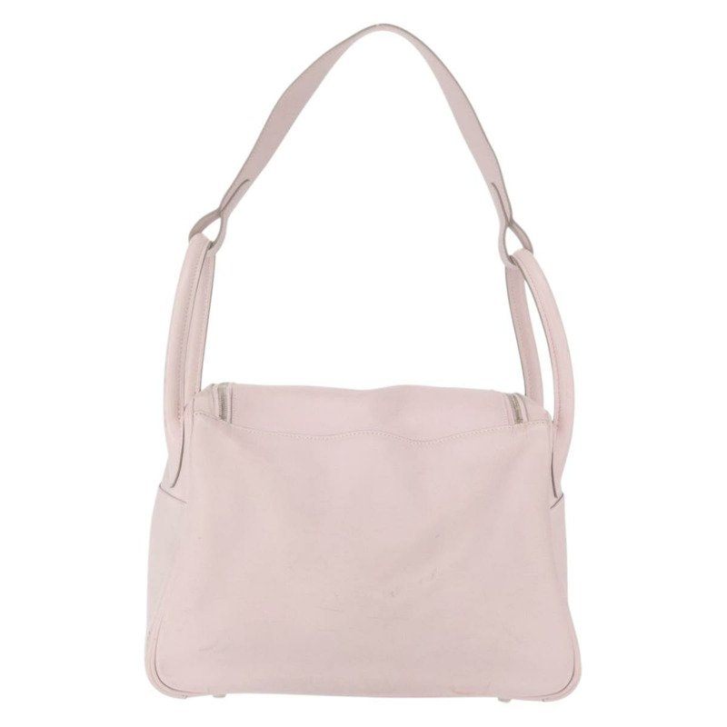 【日本直送】愛馬仕 Lindy 30 手袋 Sikkim 粉紅色銀色 正品 165664-1