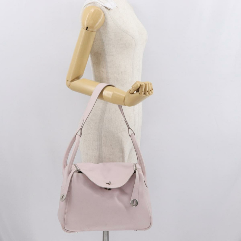 【日本直送】愛馬仕 Lindy 30 手袋 Sikkim 粉紅色銀色 正品 165664-24