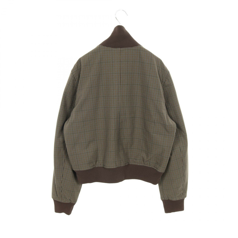 PRADA 尼龍卡其棕色拉鍊短夾克，男士L碼，二手-1