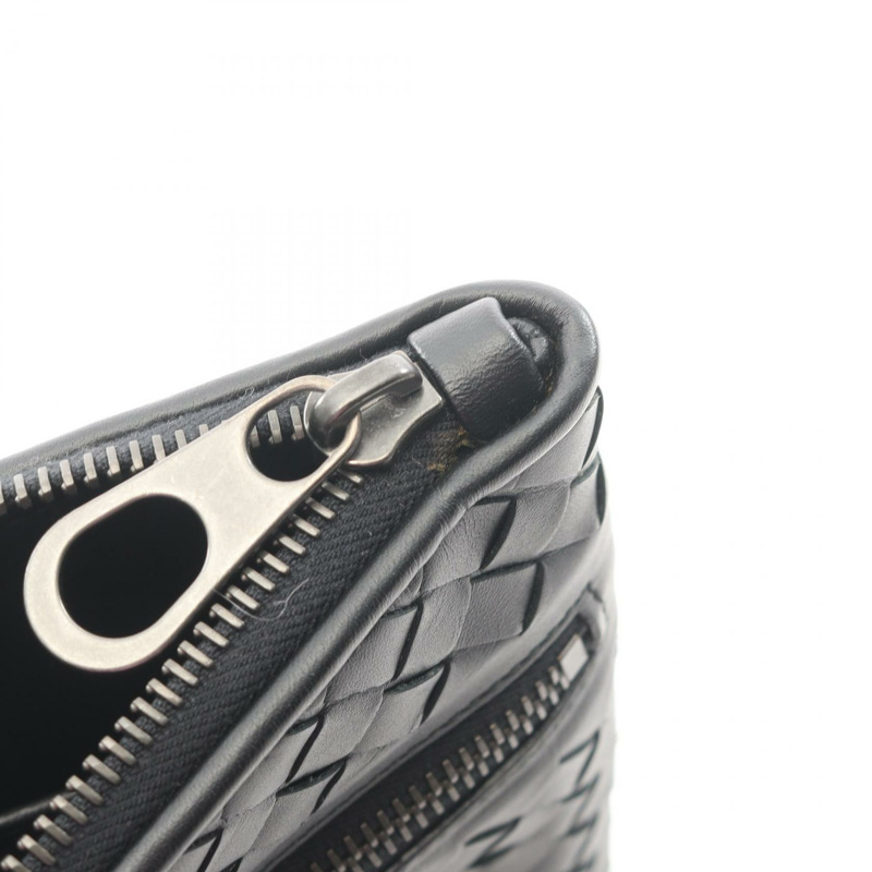 BOTTEGA VENETA Intrecciato 商務手拿包，黑色真皮，二手男士款-6