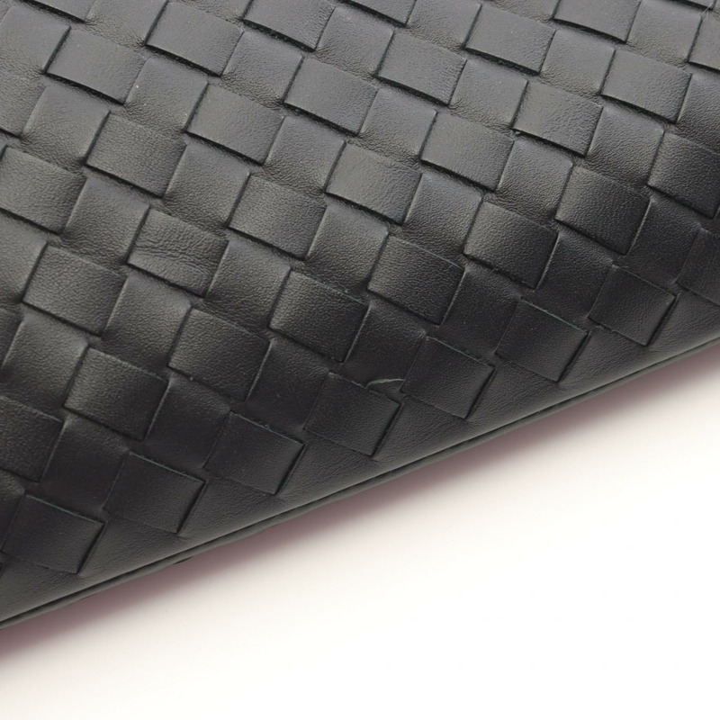 BOTTEGA VENETA Intrecciato 商務手拿包，黑色真皮，二手男士款-8