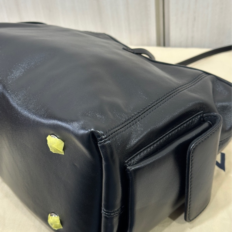 LV CARRYALL黑色銀鏈手提斜背包-10