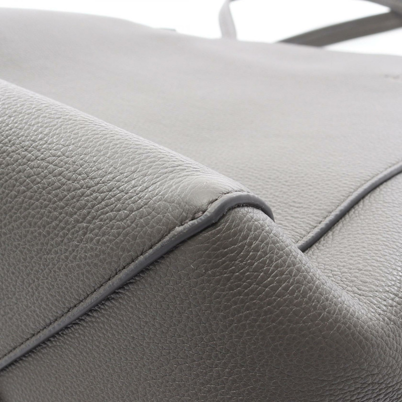 CELINE Cabas Phantom 小號單肩托特包 189023 皮革 灰色 二手 女士-4