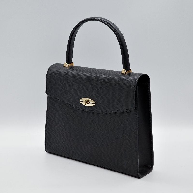 Louis Vuitton 路易威登 Malesherbes黑色 Epi 水波紋皮革 手提包-1