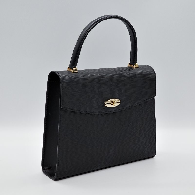 Louis Vuitton 路易威登 Malesherbes黑色 Epi 水波紋皮革 手提包-2