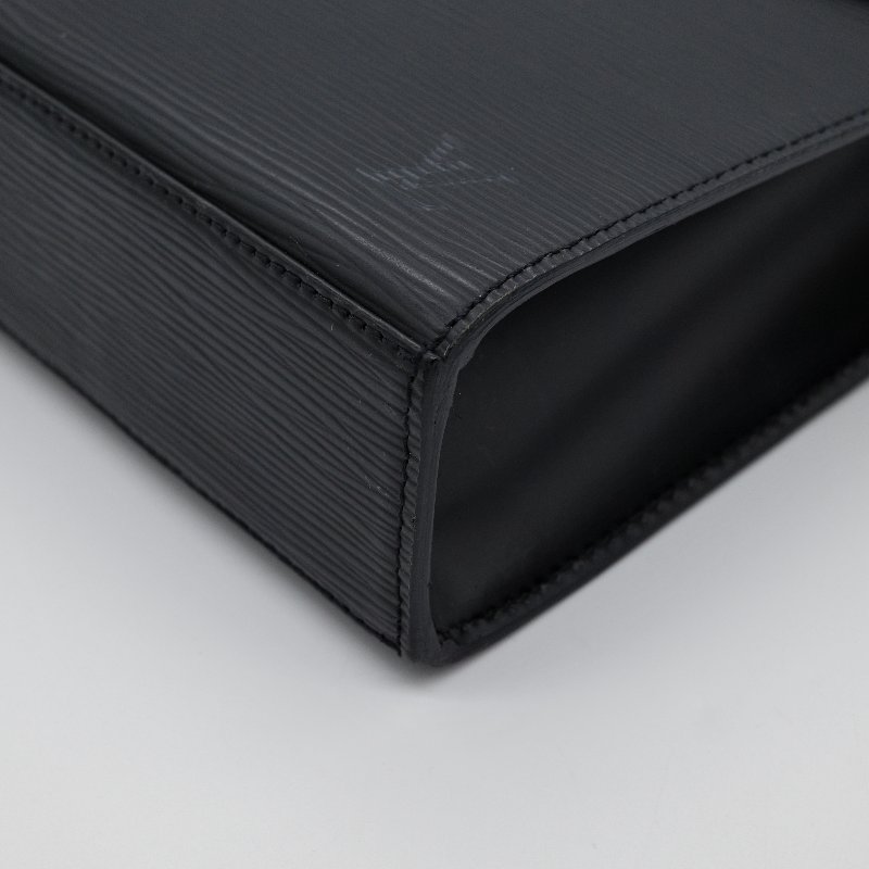 Louis Vuitton 路易威登 Malesherbes黑色 Epi 水波紋皮革 手提包-7