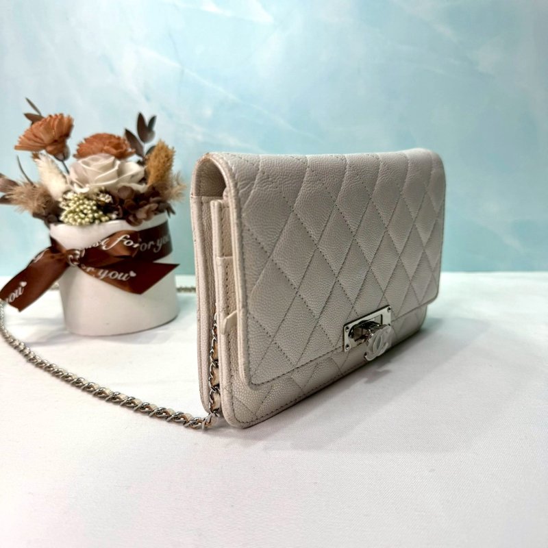 CHANEL 19K荔枝牛woc鏈帶包-3