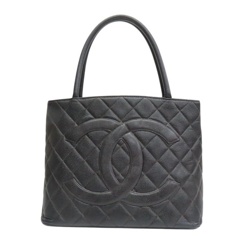 黑色 荔枝紋牛皮 復刻版 手提包 A01804 (無卡)【CHANEL 香奈兒】 A01804