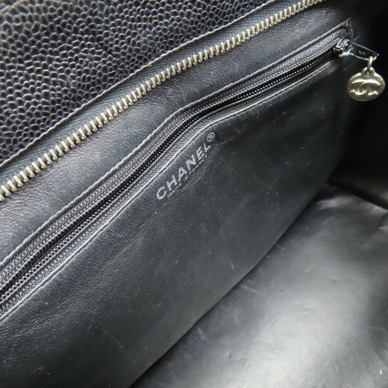 黑色 荔枝紋牛皮 復刻版 手提包 A01804 (無卡)【CHANEL 香奈兒】 A01804-4