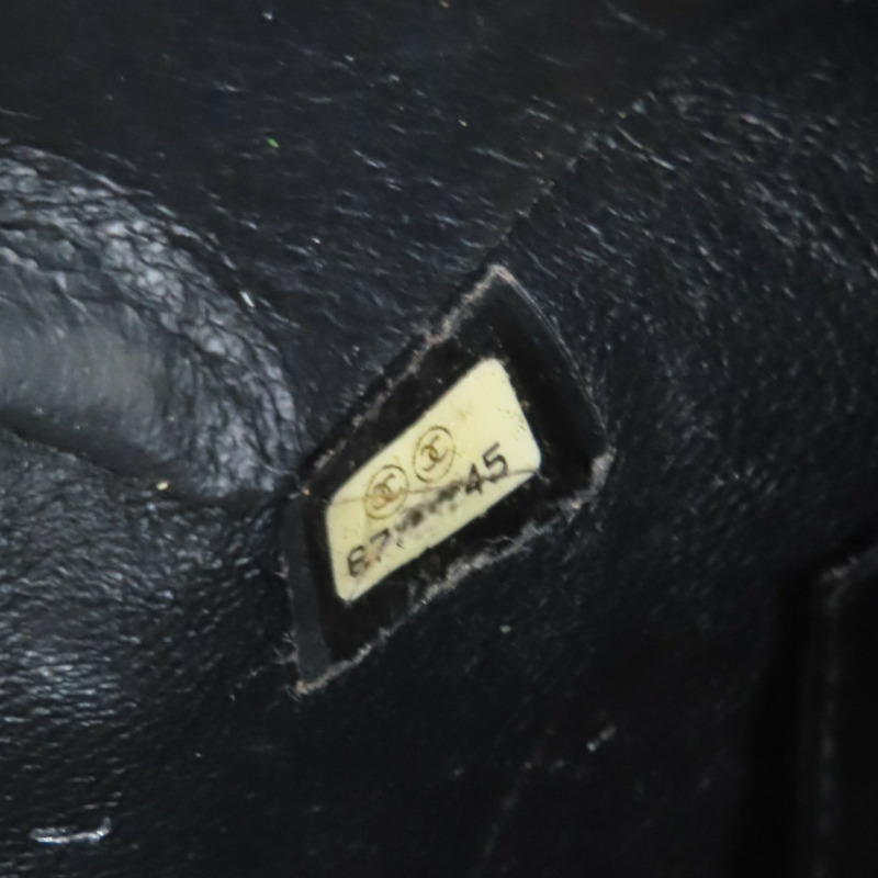 黑色 荔枝紋牛皮 復刻版 手提包 A01804 (無卡)【CHANEL 香奈兒】 A01804-10