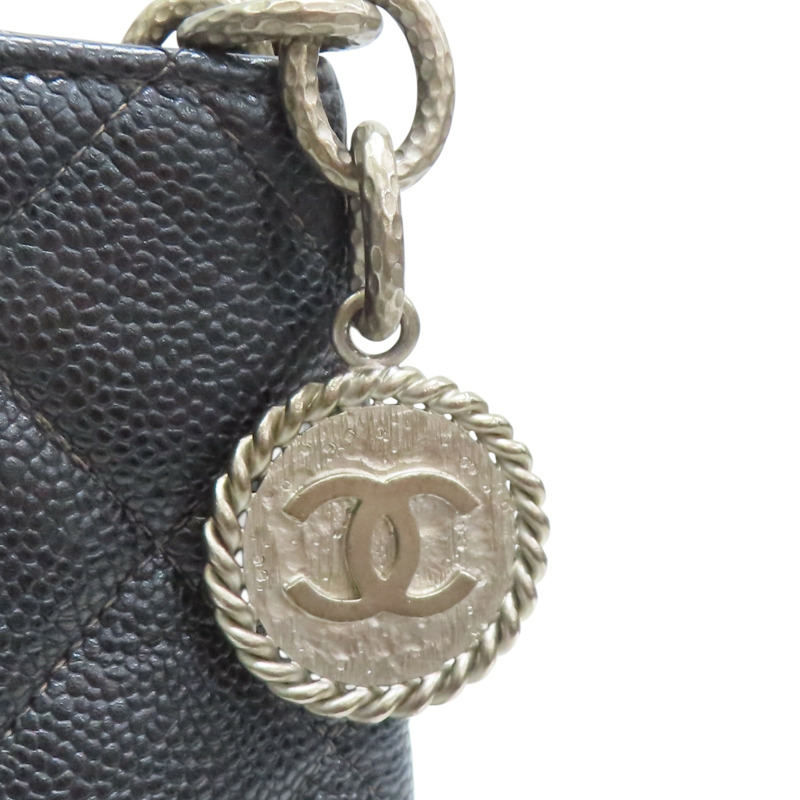 黑色 荔枝紋牛皮 復刻版 手提包 A01804 (無卡)【CHANEL 香奈兒】 A01804-11