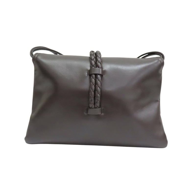 棕色 牛皮 Liberta 小號 肩背包【BOTTEGA VENETA 寶緹嘉】 806030-1