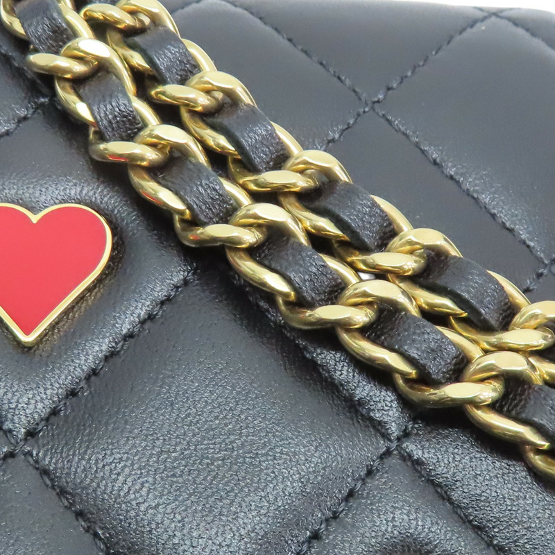 黑色 菱格紋 羊皮 WOC 鍊帶 肩背包 AP3076【CHANEL 香奈兒】 AP3076-14