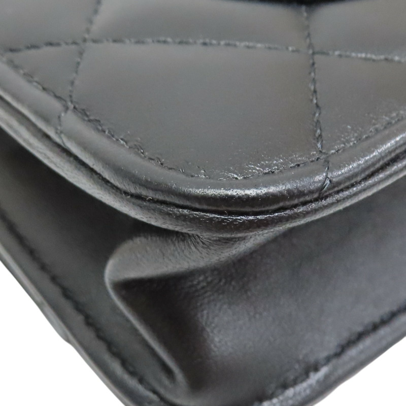 黑色 菱格紋 羊皮 WOC 鍊帶 肩背包 AP3076【CHANEL 香奈兒】 AP3076-19