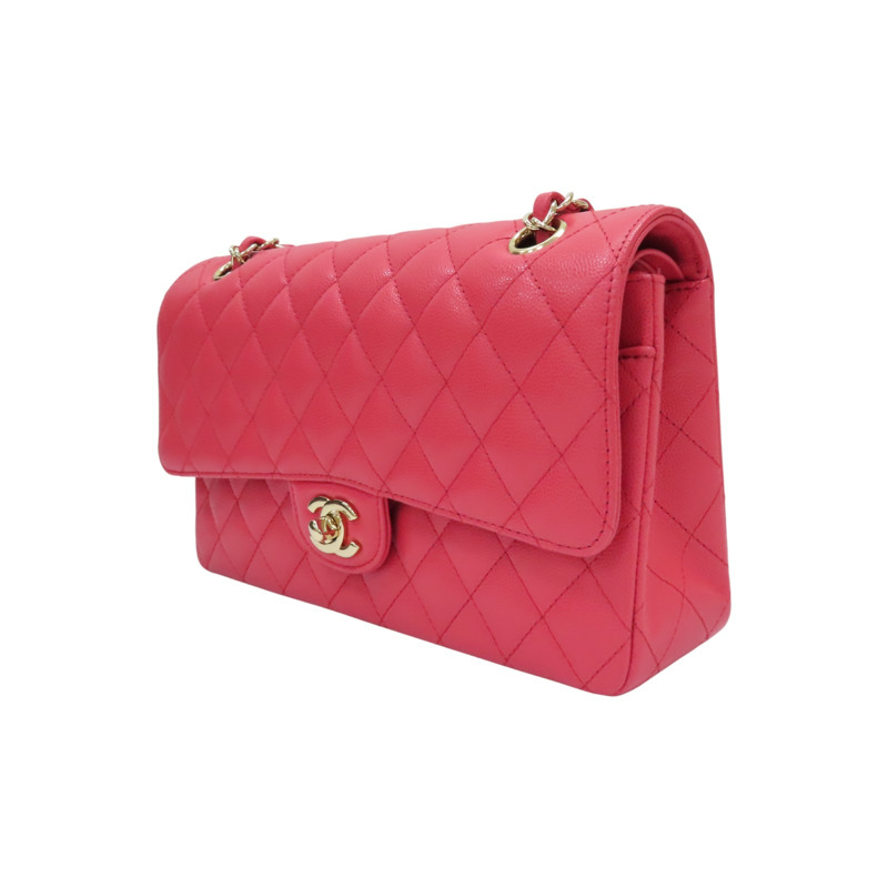 粉色 荔枝紋 牛皮 Coco 25 肩背包 A01112【CHANEL 香奈兒】 A01112-2