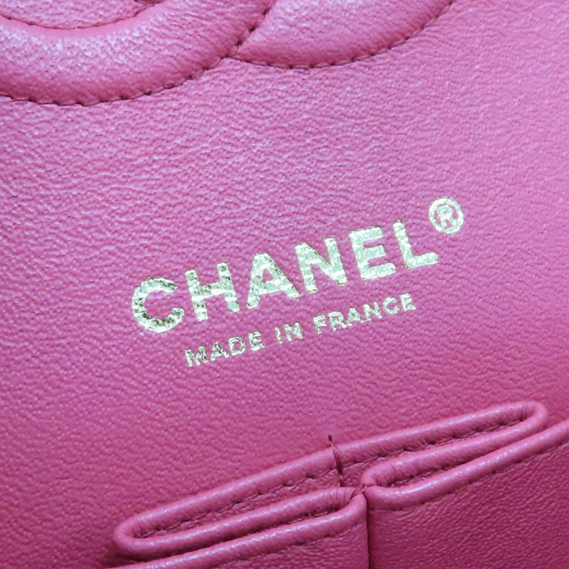 粉色 荔枝紋 牛皮 Coco 25 肩背包 A01112【CHANEL 香奈兒】 A01112-7