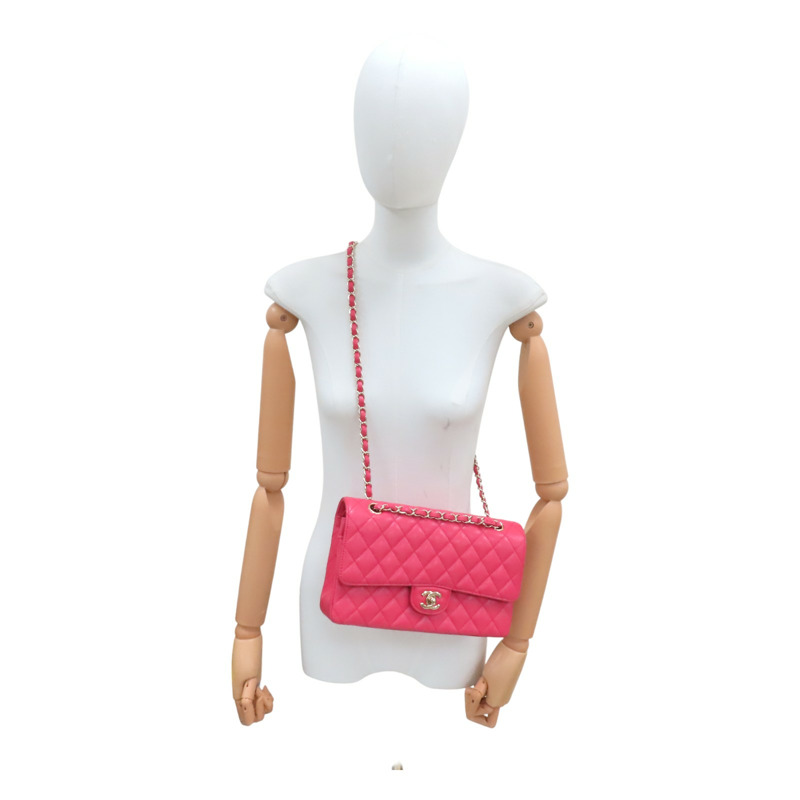 粉色 荔枝紋 牛皮 Coco 25 肩背包 A01112【CHANEL 香奈兒】 A01112-14