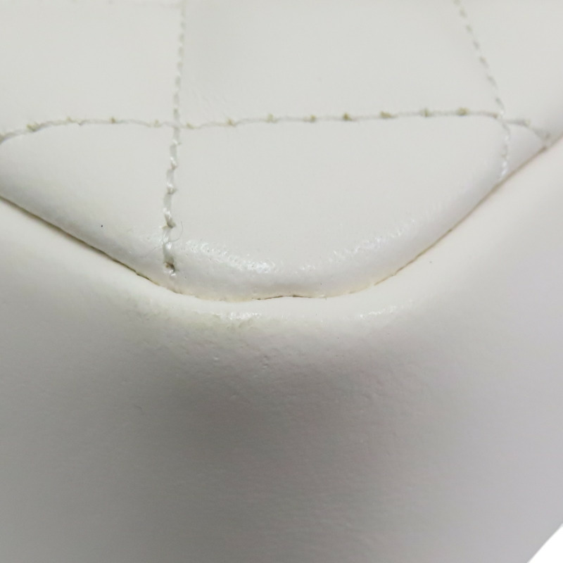 白色 菱格紋 牛皮  Mini Flap Bag 肩背包【CHANEL 香奈兒】 AS4384B15773U3527-14