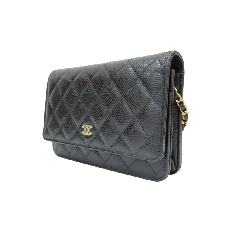 黑色 荔枝紋 牛皮 WOC 肩背包 AP0250【CHANEL 香奈兒】 AP0250-2