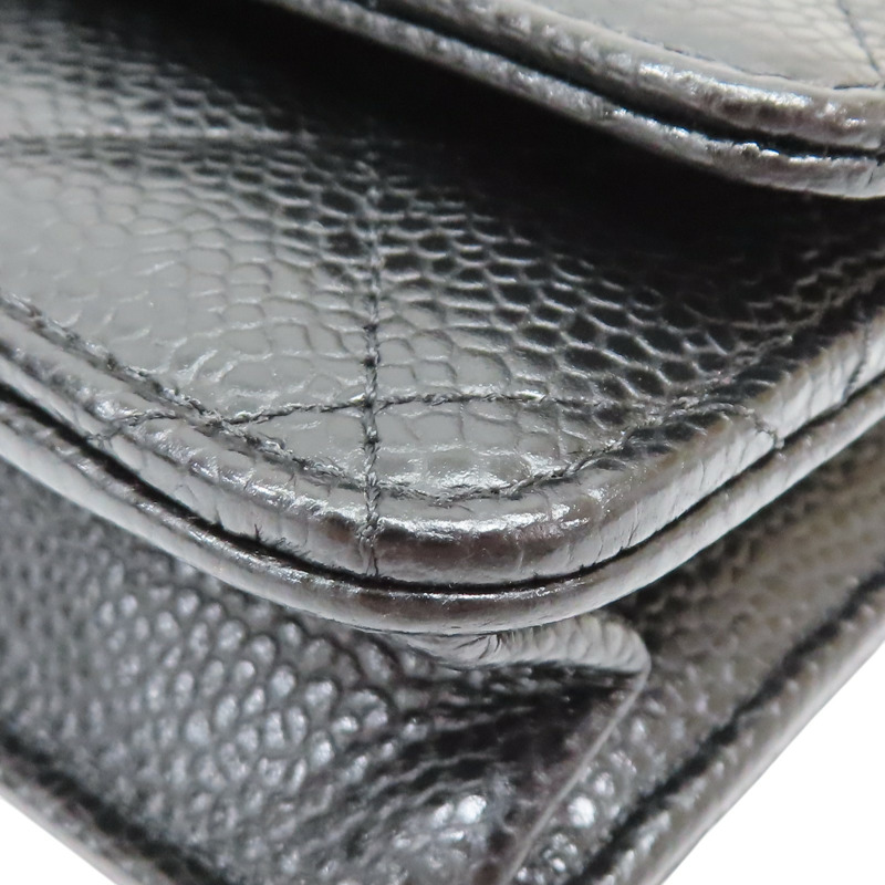 黑色 荔枝紋 牛皮 WOC 肩背包 AP0250【CHANEL 香奈兒】 AP0250-14